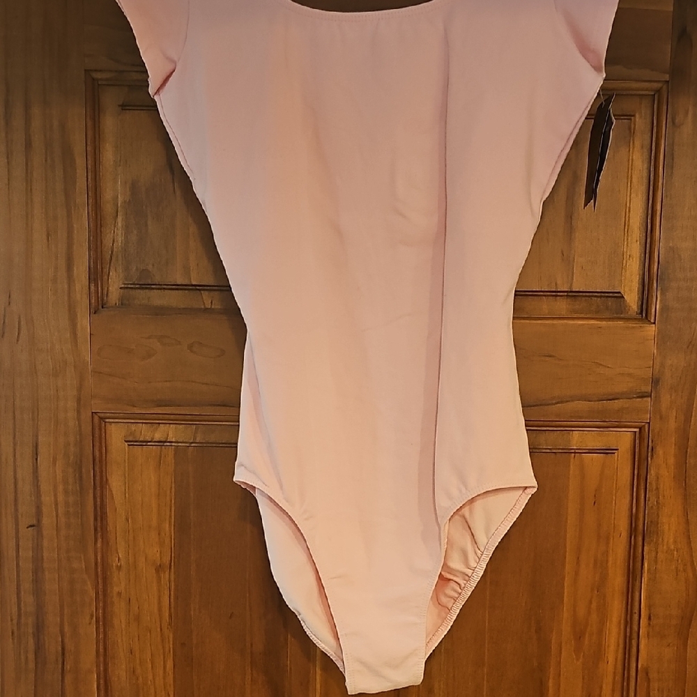 Pink Sleeveless Bodysuit with Scoop Neckline